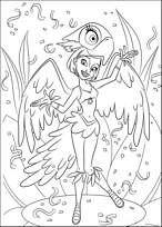 coloriage rio linda se deguise en perla pour le carnaval